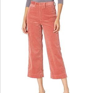 Emmett Slim Wide Leg Crop in Dusty Rose